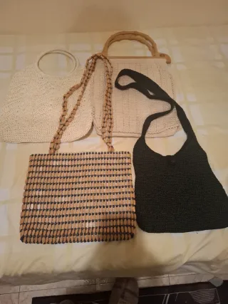 Bolsos Vintage Beige y negro chanpan