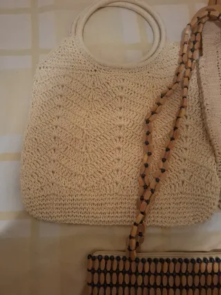 Bolsos Vintage Beige y negro chanpan