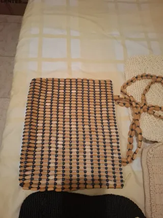 Bolsos Vintage Beige y negro chanpan