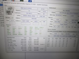 PLACA BASE DELL VOSTRO 15 5501 INTEL CORE I5 1035G