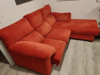 Sofá Chaiselongue Rojo