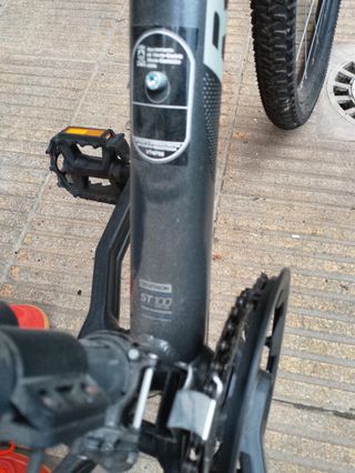 Bicicleta Rockrider XL Gris Oscuro