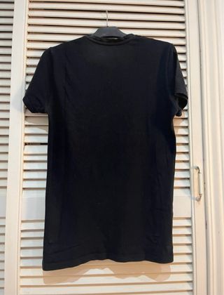 Camiseta manga corta negra estamoada Pull&Bear S