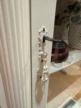 Vitrina vintage madera y cristal