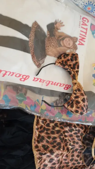 Costume Carnevale Gattina Bambina Taglia 3