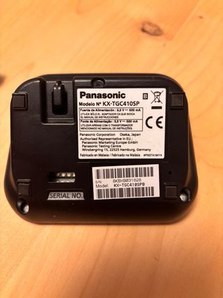 Teléfono Inalámbrico Panasonic KX-TGC410 Negro