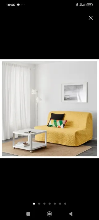 Sofá Cama Plegable Ikea Amarillo
