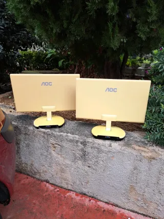 Monitores AOC Beige/Amarillo