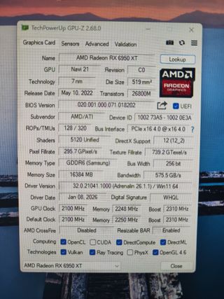 PC Gaming Ryzen 7 7800X3D RX 6950XT 32GB DDR5