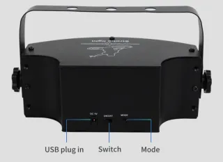 Proyector Luz Estroboscópica LED Control Remoto