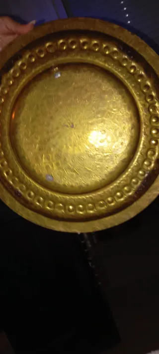 Plato decorativo de cobre  más de 50 años