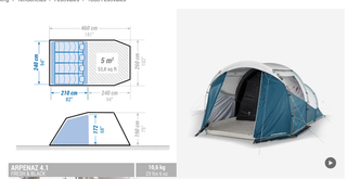 Tienda Black&Fresh Decathlon para 4 equipada