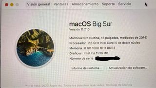 MacBook Pro 13 Intel i5 2.6GHz 13 pulgadas Plata