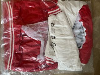 Cazadora Bomber Roja y Blanca Talla XL