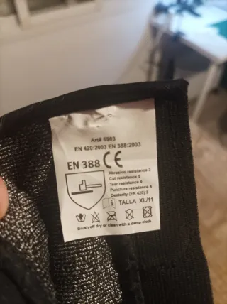 Guantes anti corte de seguridad