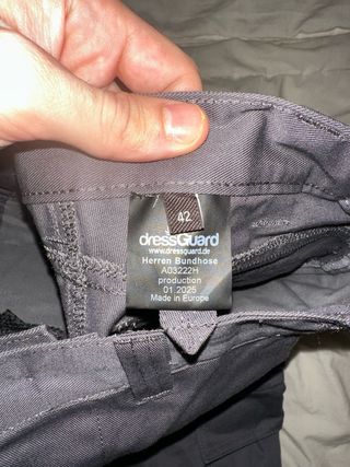 Pantalón Trabajo DressGuard Gris/Rojo