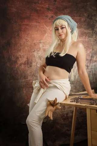 Cosplay Winry Fullmetal Alchemist Brotherhood
