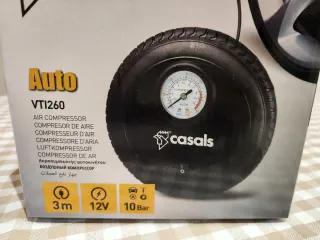 Casals VT1260 Compresor de Aire Coche 12V