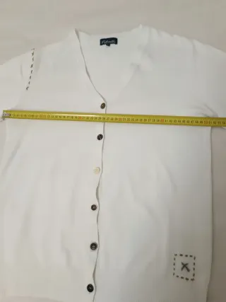 Cardigan Fiftieth Uomo Bianco Taglia L