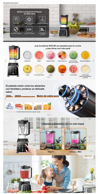 NUEVO! Batidora Profesional KOTLIE 2000W 2l