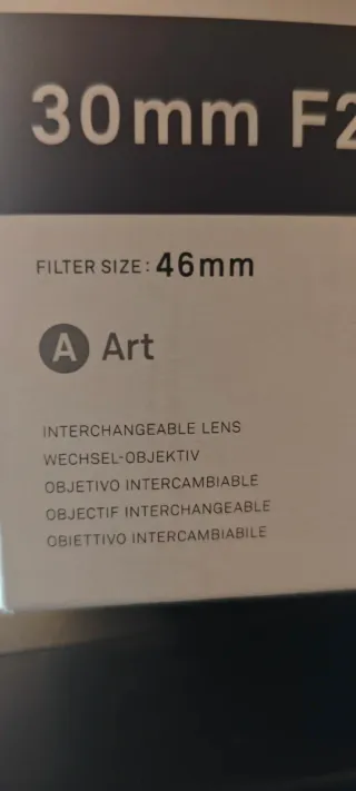Obiettivo Sigma Art 30mm f/2.8