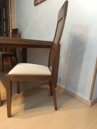 Mesa y 4 sillas de comedor