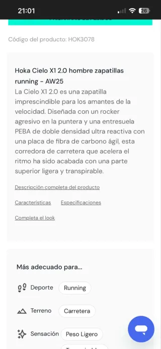 Hoka Cielo X1 2.0 Zapatillas Running Azul/Verde