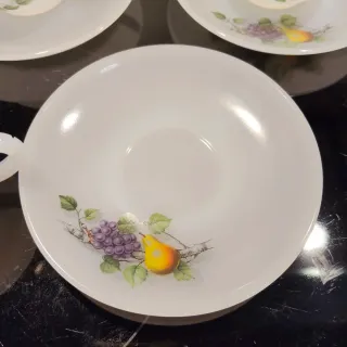 Juego Tazas y Platos Arcopal Frutas Vintage