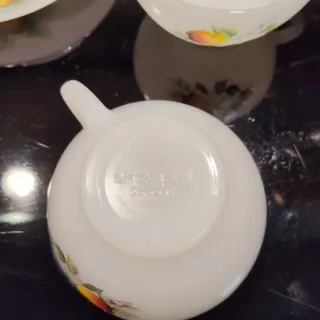 Juego Tazas y Platos Arcopal Frutas Vintage