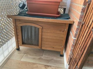 Caseta para perro de madera tkpet kiwoko