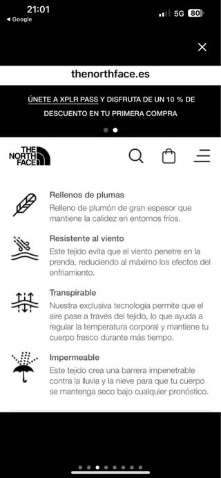 Chaqueta The North Face 3 colores ORIGINALE