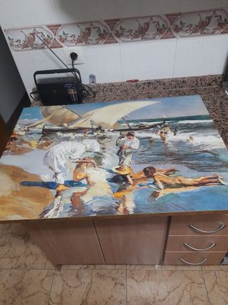 Cuadro Mujeres a la Orilla del Mar