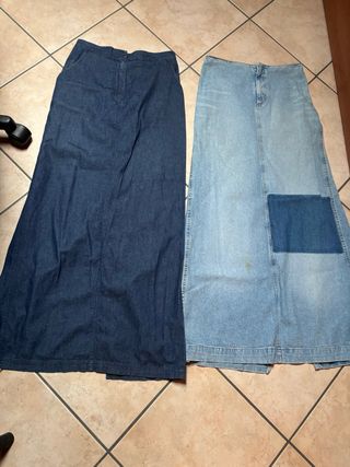 2 Gonne Lunghe di Jeans vintage