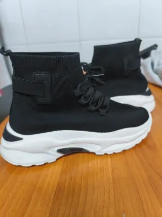 Botines calcetín negros talla 41