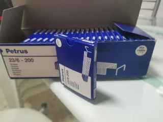 22 Cajas Grapas Petrus 23/6 - 200