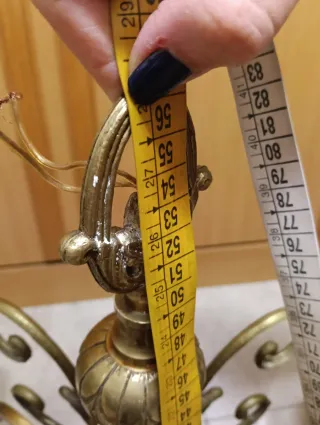 Lámpara de bronce antigua