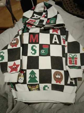 Jersey infantil cuadros navideños