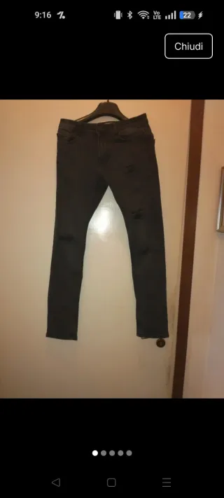 Jeans Uomo Neri Terranova