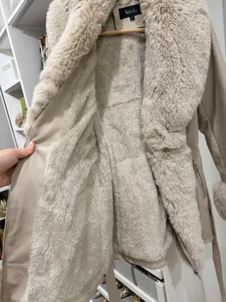 Abrigo polipiel FORRADO PELO