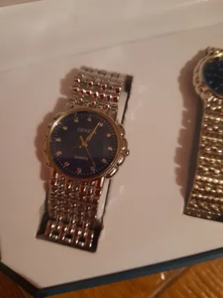 Conjunto 2 Relojes Geneva Quartz