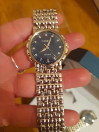 Conjunto 2 Relojes Geneva Quartz