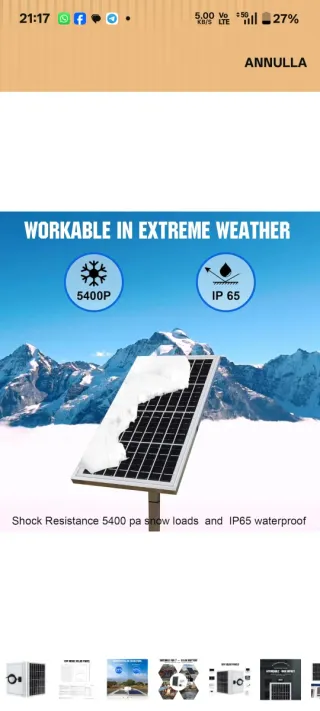 6 Pannelli Solari 10W 12V per roulotte camper spor