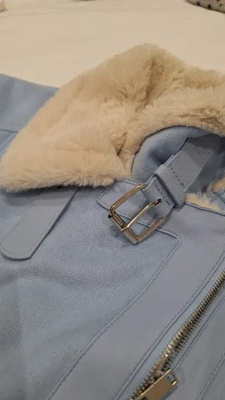 Chaqueta aviador azul con borreguito