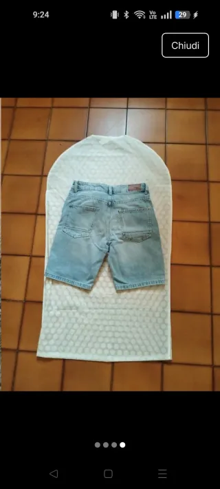 Jeans Corti Bambino Azzurri 12-13 Anni