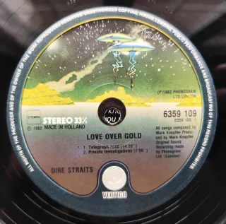 LP 1982 🇳🇱 DIRE STRAITS - LOVE OVER GOLD