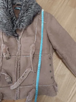 Cazadora efecto ante con pelo