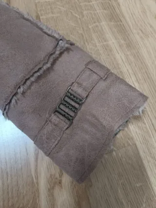 Cazadora efecto ante con pelo