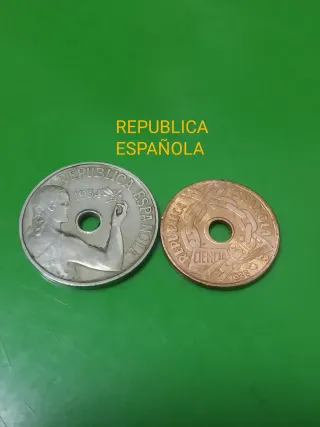 Conjunto 5 monedas 25 céntimos España