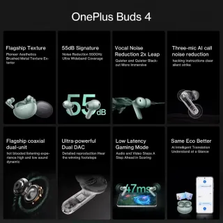OnePlus Buds 4. Verdes (precintados)