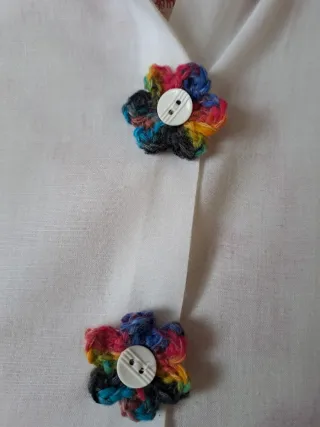 Fiorellini copribottoni camice